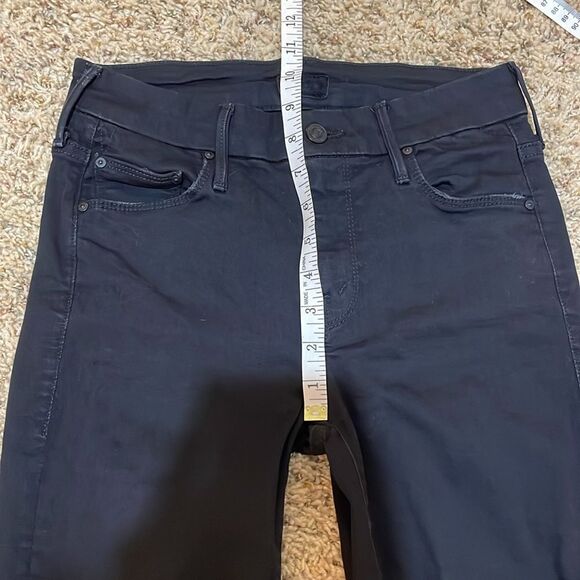 Mother Denim The Looker Mid-Rise Skinny Jeans in Not Guilty Black Size 25 - Picture 14 of 15